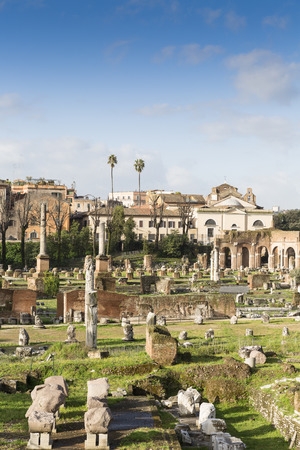 Roman Forum, Rome, Italyの写真素材