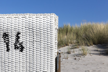 beach chair, Poel, Germanyの写真素材