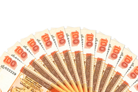 some sri lankan rupee banknotes with copyspace