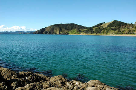 Beautiful landscape, with some colorful water and nice mountains.の写真素材