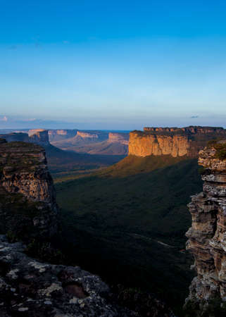 view of the chapada diamantina, Brazil, view of the hill of pai mateusの写真素材