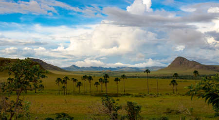 overview of jardim de maytrea, maytreas garden, chapada dos veadeiros , Brazilの写真素材