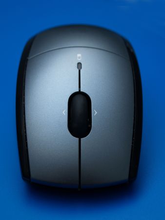 Close up of a wireless computer mouse