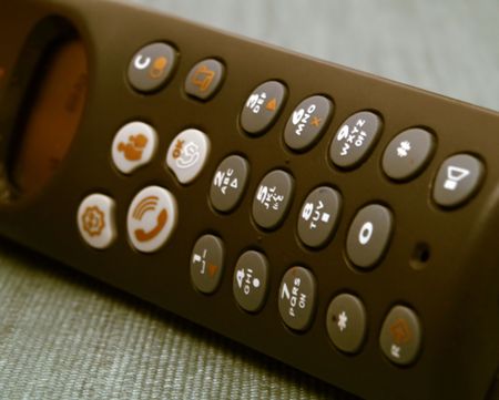 Detail of a wireless telephoneの写真素材