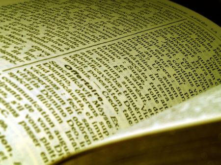 Close up of a book