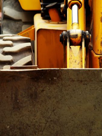 Detail of a construction vehicleの写真素材