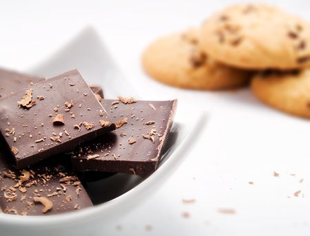 Close-up of chocolate in a kitchenの写真素材