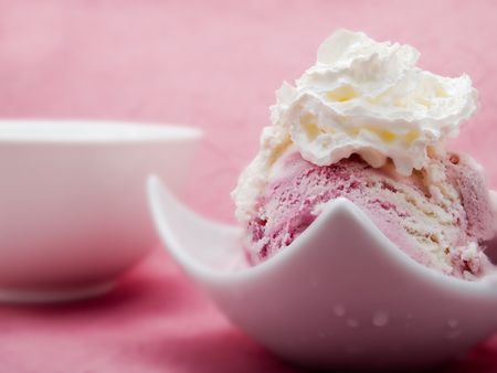 Pink ice creamの写真素材