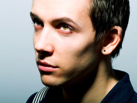 Portrait of an attractive young manの写真素材