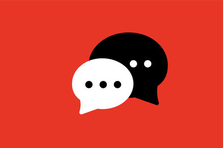 Bubble chat icon. Speech bubble icon. Vector illustration.
