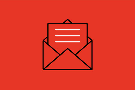 Envelope icon. Email symbol. Flat design. Vector illustrationのイラスト素材