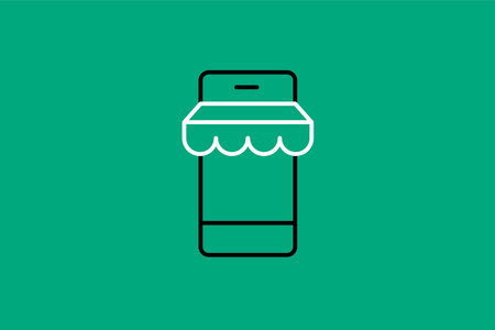 Bottle with awning icon. Vector illustration in flat styleのイラスト素材