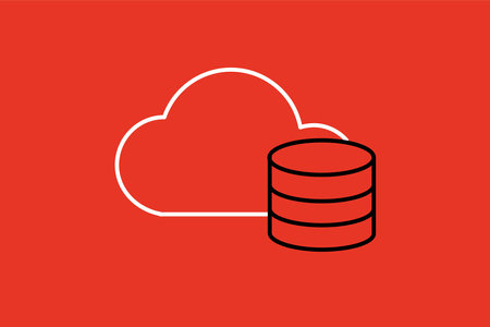 Cloud storage icon. Data center, data center, cloud computing. Vector illustrationのイラスト素材