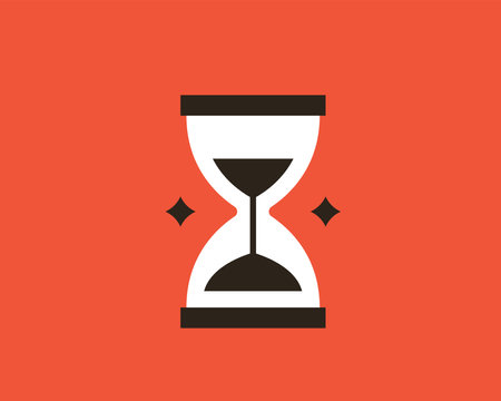 Hourglass icon. Vector illustration. Flat design style eps 10