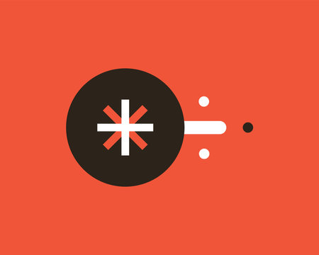 Crosshair icon. Simple vector illustration of crosshair icon for web designのイラスト素材