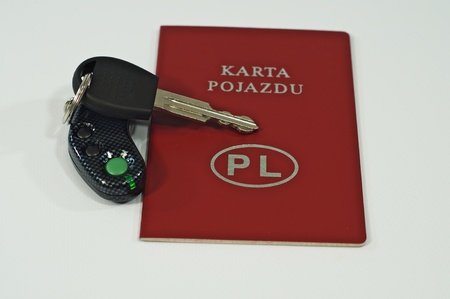 The key card of the car and the car keyの写真素材