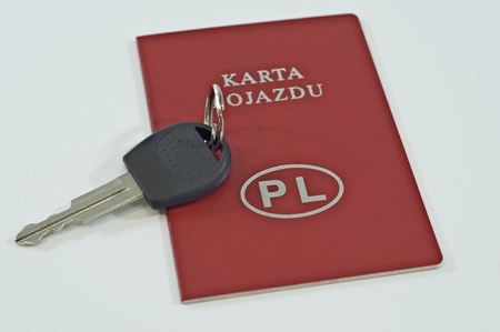 The key card of the car and the car keyの写真素材