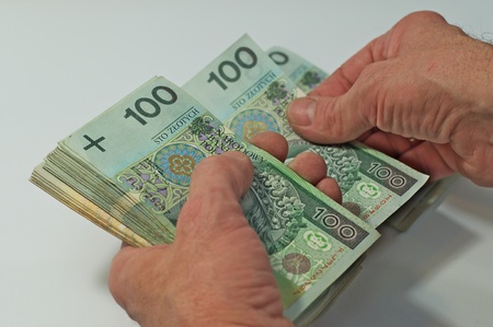 Counting banknoteの写真素材
