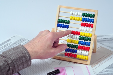 Calculation of taxの写真素材