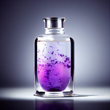 Bottle of love potion valentines day love concept.の写真素材