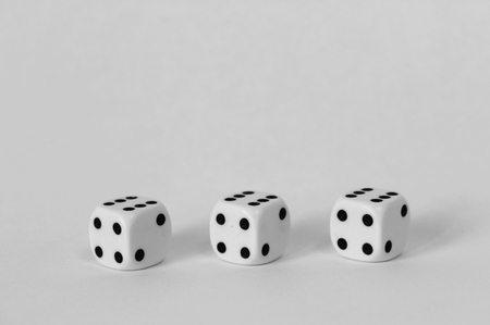 dice number game play cubeの写真素材