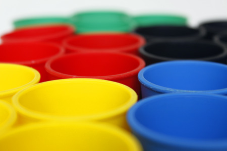 different bucket pot color plasticの写真素材