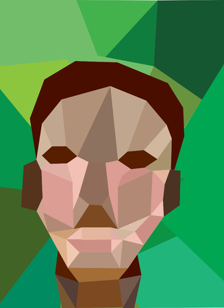A frontal view of a mummy faceのイラスト素材
