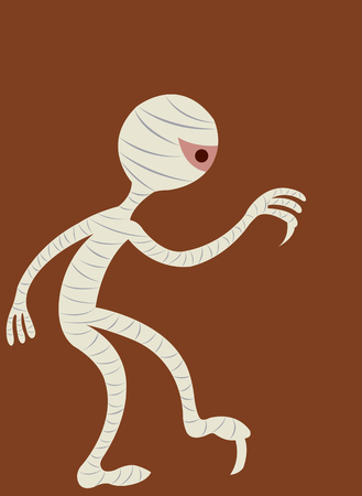 an Egyptian mummy on the loose,のイラスト素材