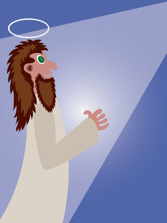 a man being redeemed,のイラスト素材