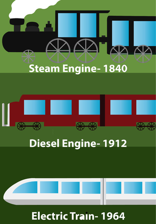 The long History of the Locomotive Engineのイラスト素材
