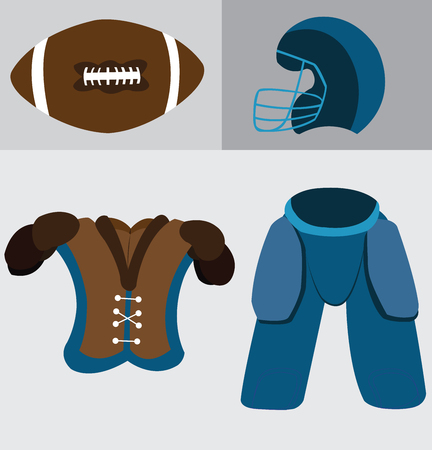 a  sample of gadgets usually found with football playersのイラスト素材