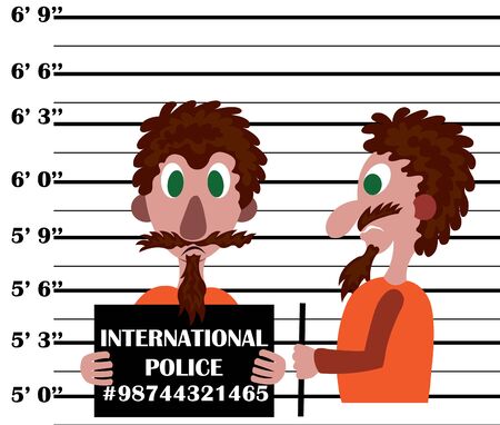Convicted for multiple charges of criminal offencesのイラスト素材