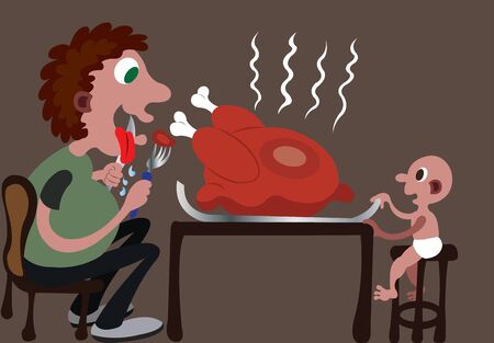 Thanksgiving will always be a time of great feastingのイラスト素材
