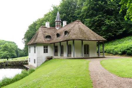 Liselund slot (1792) on the Danish island of Mon.のeditorial素材