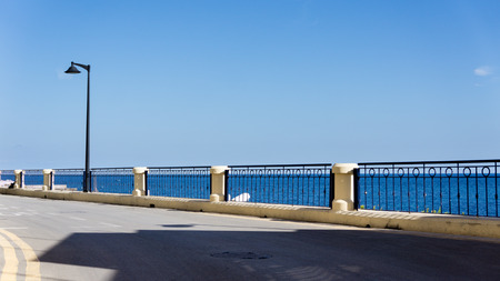 View from Marsalforn over the mediterranean sea