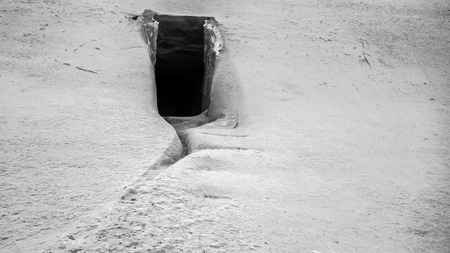 fishing cabin near the saltpans in Gozoの写真素材