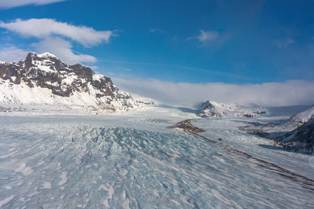 SkaftafellsjÃ¶kull is a glacier tongue spurting off from Iceland's largest ice cap,...