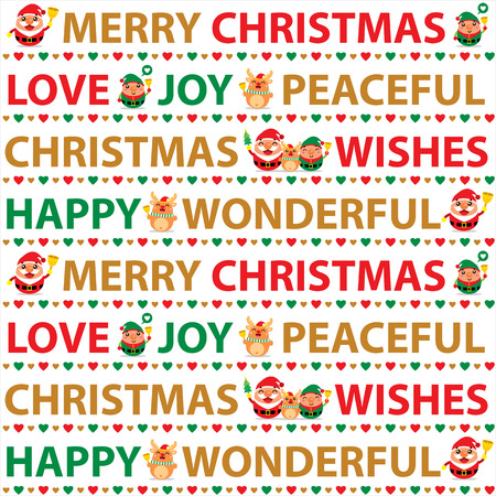 Merry Christmas Seamlessのイラスト素材