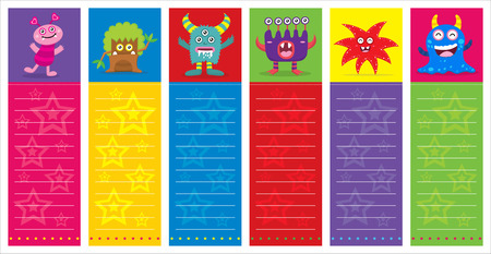 Cute Monster Cardのイラスト素材