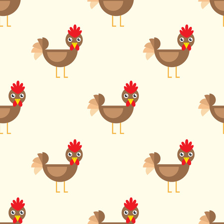 rooster year seamlessのイラスト素材