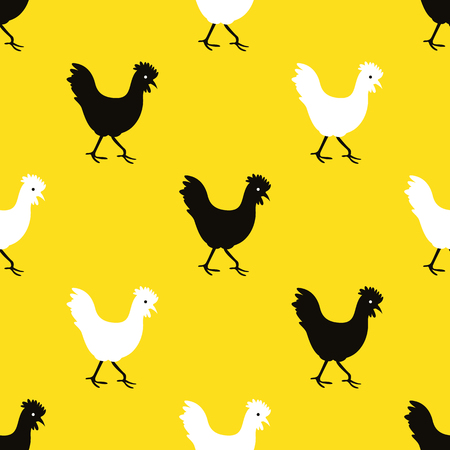 chicken seamless designのイラスト素材