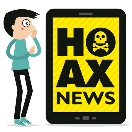 Hoax newsのイラスト素材