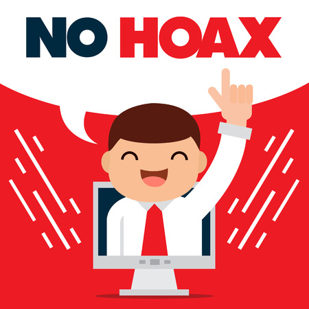 no hoaxのイラスト素材