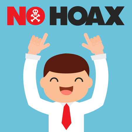 no hoaxのイラスト素材