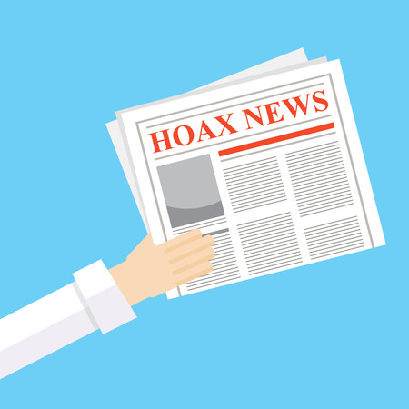 Hoax newspaperのイラスト素材