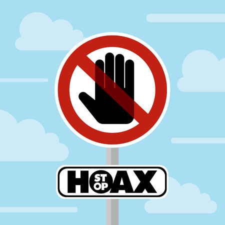hoax signのイラスト素材