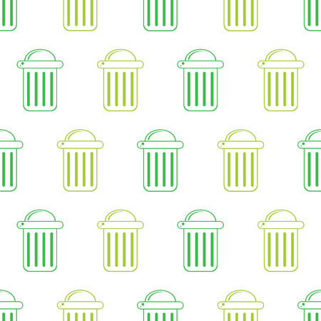 trash can seamlessのイラスト素材