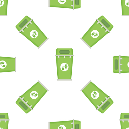 Trash can seamless.のイラスト素材