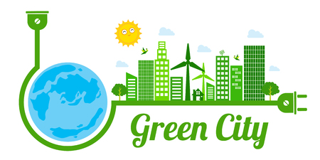 green city iconのイラスト素材