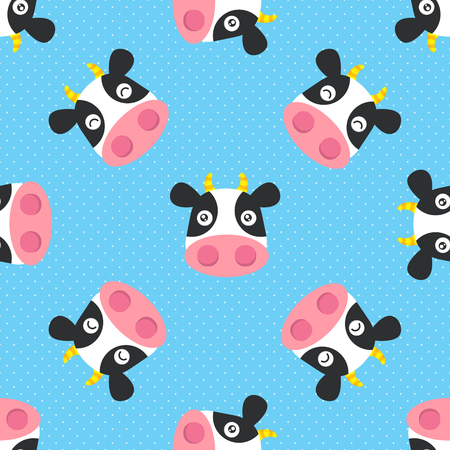 cow seamlessのイラスト素材